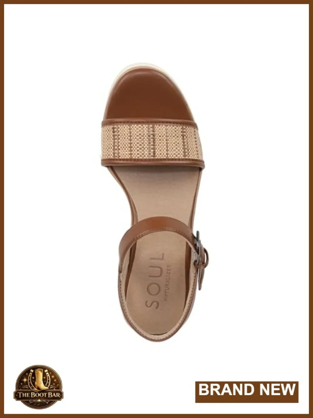 Faux Raffia Wedge Sandals with Adjustable Ankle Strap